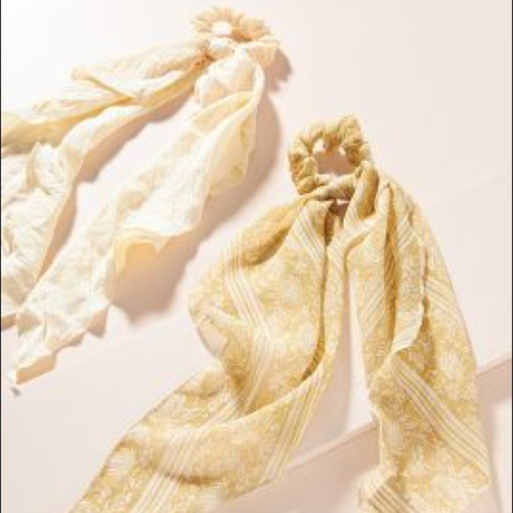 Anthropologie OLEANDER HAIR SCARF SET